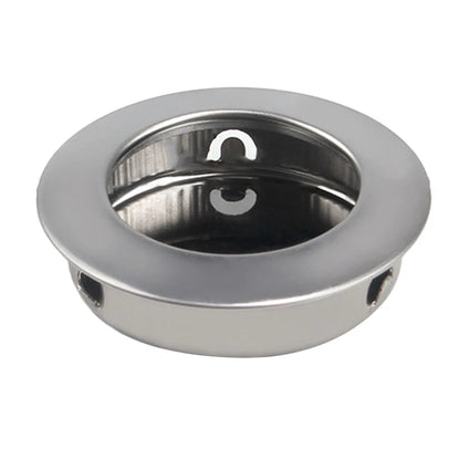 Stainless Steel Satin Circular Flush Sliding Door Handle Set Recessed Round Pull Handle for Pocket Doors Interior Use