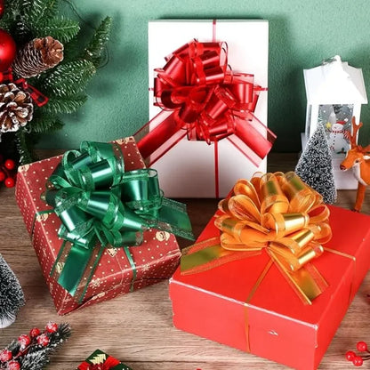 10/1PCS Pull Bows Gift Knot Ribbon Christmas Ornament Gift Box Wrapping Bows Ribbon Pull Bows Birthday Party Wedding Decoration