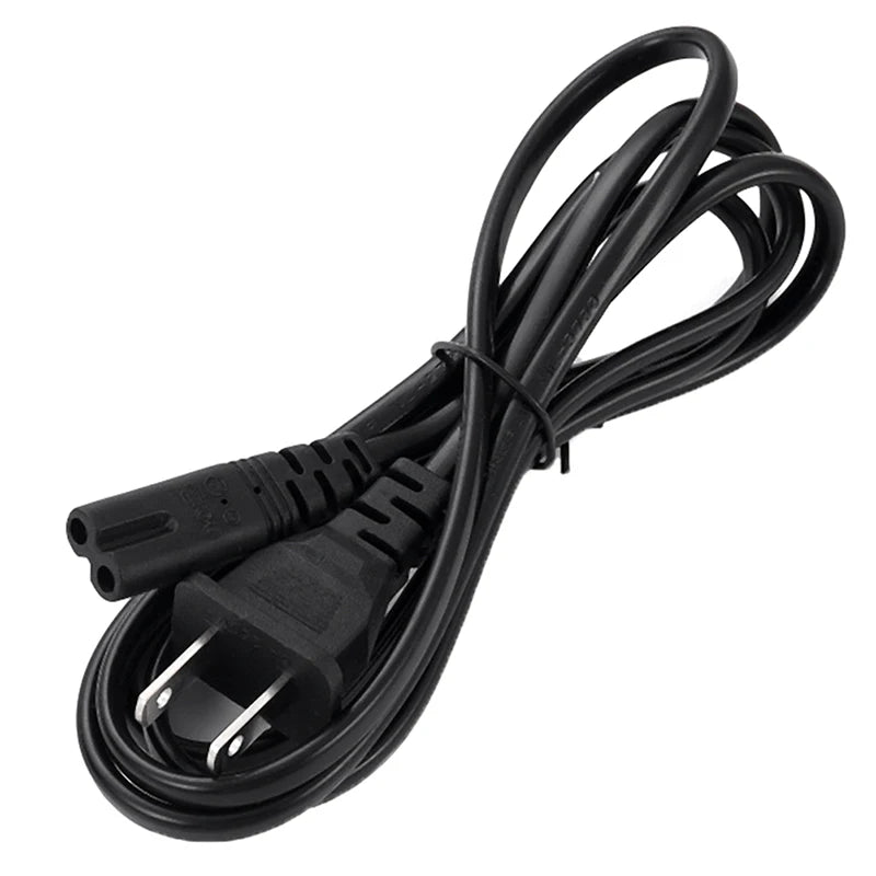 EU Power Cable 2Pin IEC320 C7 Extension Cord for Laptop Charger