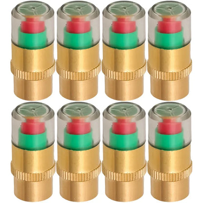 8/1pcs Car Tire Pressure Indicator Tire Pressure Gauge Indicator Alert Monitoring Valve Cap Sensor External Valve Detection