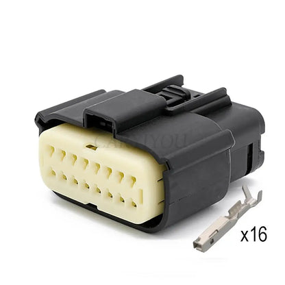 33472-1601 / 33482-1601 / 33472-1740 Automotive 16-Pin Headlight Connector — Ford Focus / Mondeo / Edge / Fiesta Lamp Socket
