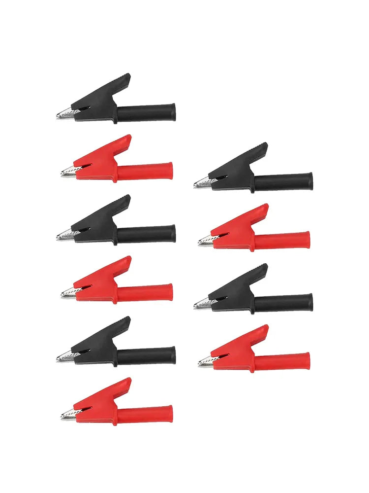 Easy Connect Crocodile Clips 2000V 30A Current Battery Connectors Black Crocodile Clips Strong Spring Mechanism