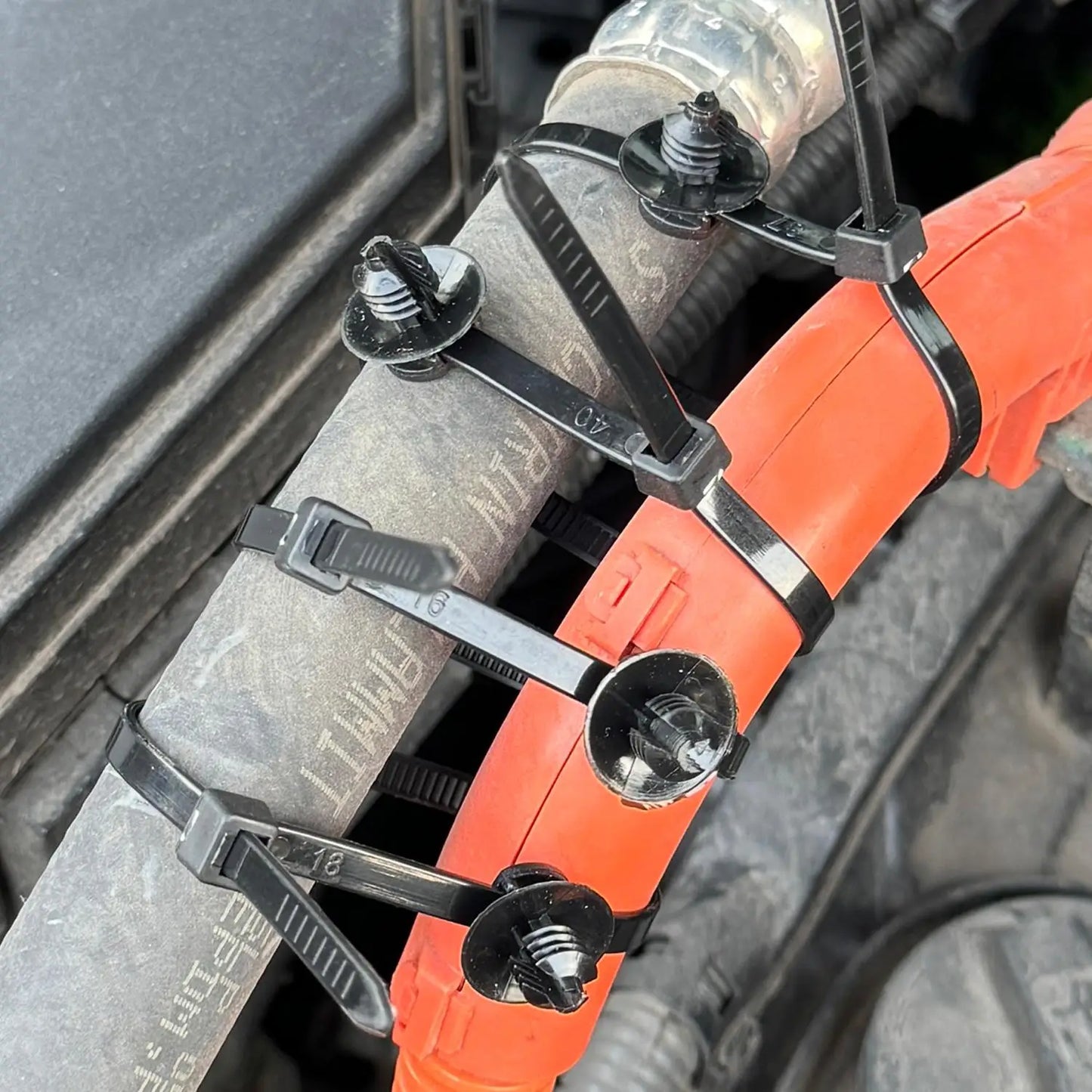 Vehicle Wiring Harness Push Mount Cable Tie Clip 15cm 20cm