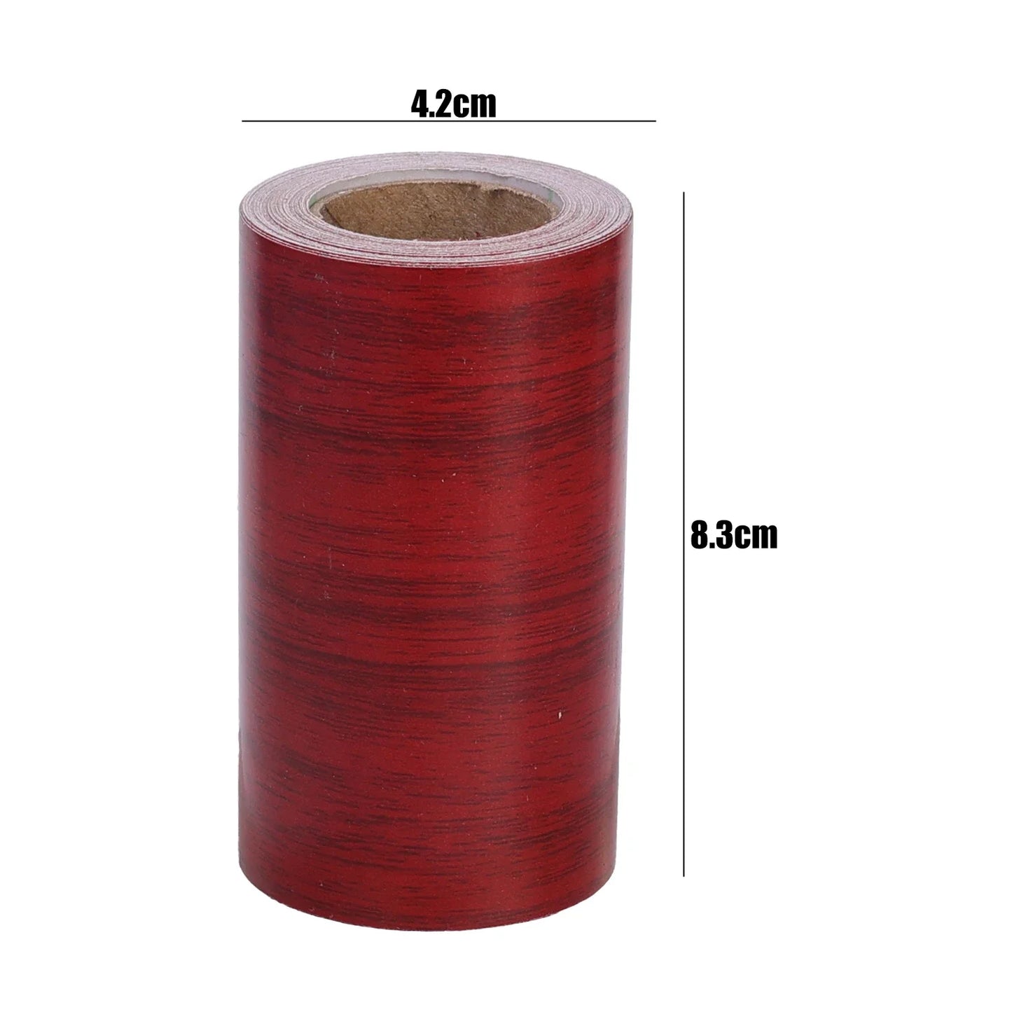 5M/Roll Wood Grain Door Frame Edge Repair Tape – Self-Adhesive Hole Patching & Furniture Refurbishment Tape for Wooden Door Repair