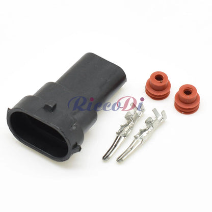 2 Pin 2.8mm Waterproof Fog Lamp Connector DJ7028Y-2.8-11/21 for H11 H8 H9 Headlight Male Female