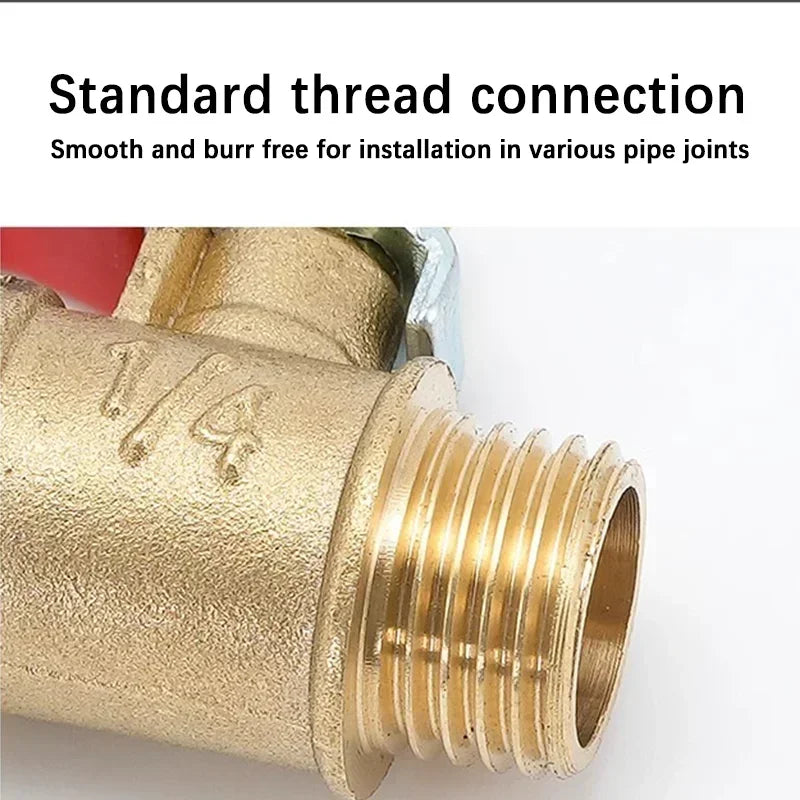 Ball Valve with 6-12mm Hose Barb and Male Thread Connectors 1/8'' 1/4'' 1/2'' for Copper Pipe Fitting Coupler Adapter