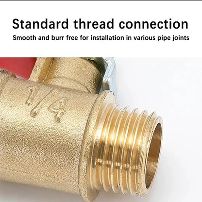 Ball Valve with 6-12mm Hose Barb and Male Thread Connectors 1/8'' 1/4'' 1/2'' for Copper Pipe Fitting Coupler Adapter