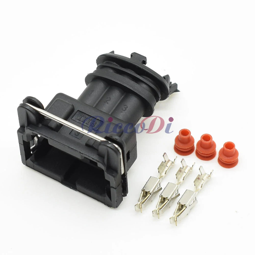 3-Pin EFI Waterproof Fuel Injector Connector 282191-1 282729-1 EV1 DJ7035Y-3.5 PA66 Bosch