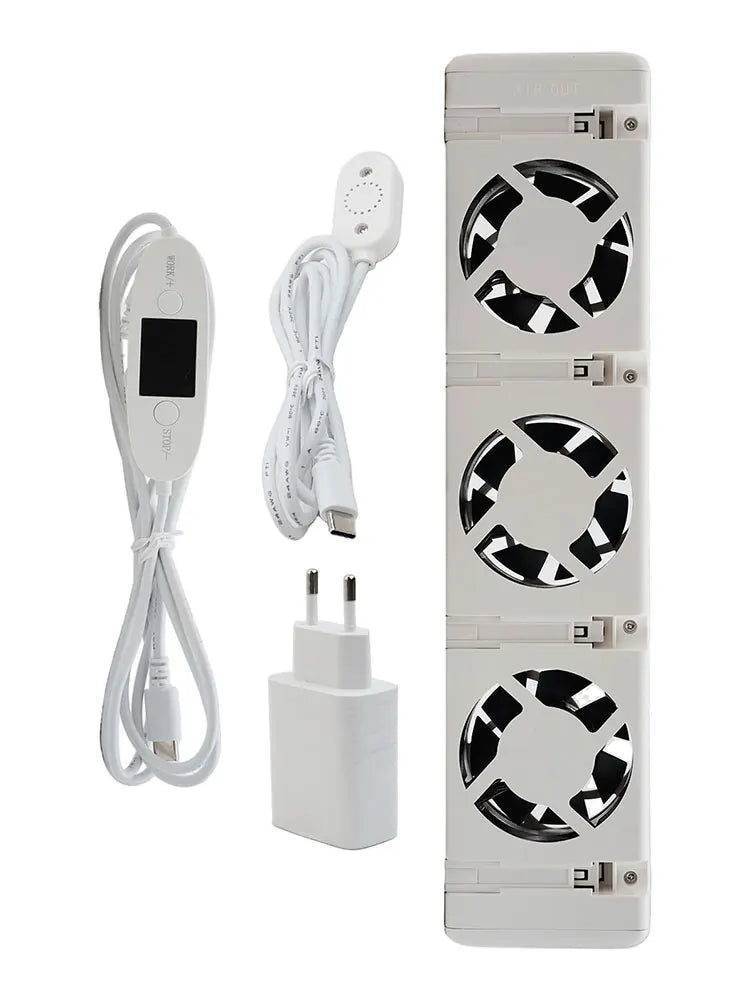 Upgrade 5.0 Duo-Set Radiator Fan Smart Radiator Booster Extension Set Ventilator Fan European Standard 5V Household Radiator