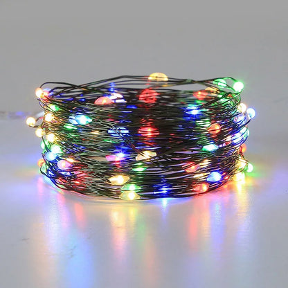 Christmas LED String Lights 5M/10M/20M/30M Green Copper Wire Fairy Light Garland with USB Remote Control for Xmas Decoration