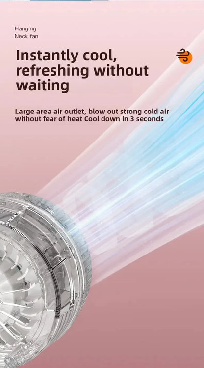 Clip-on Mini Waist Fan 3-Speed USB-C Rechargeable Portable Fan