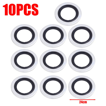 M16 Oil Drain Plug Gasket Kit — Car Oil Pan Washer Seal Set for Engine Oil Change