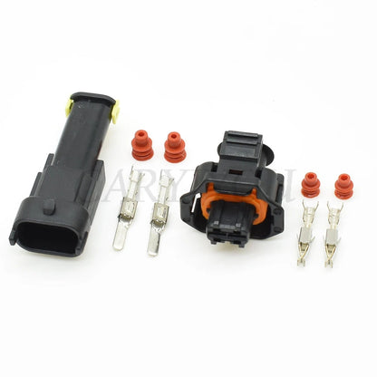 2 Pin 3.5mm Automotive Electrical Plug Female Male Connector Compatible with 1928403874 1928404226 936059-1 DJB7029Y-3.5-11