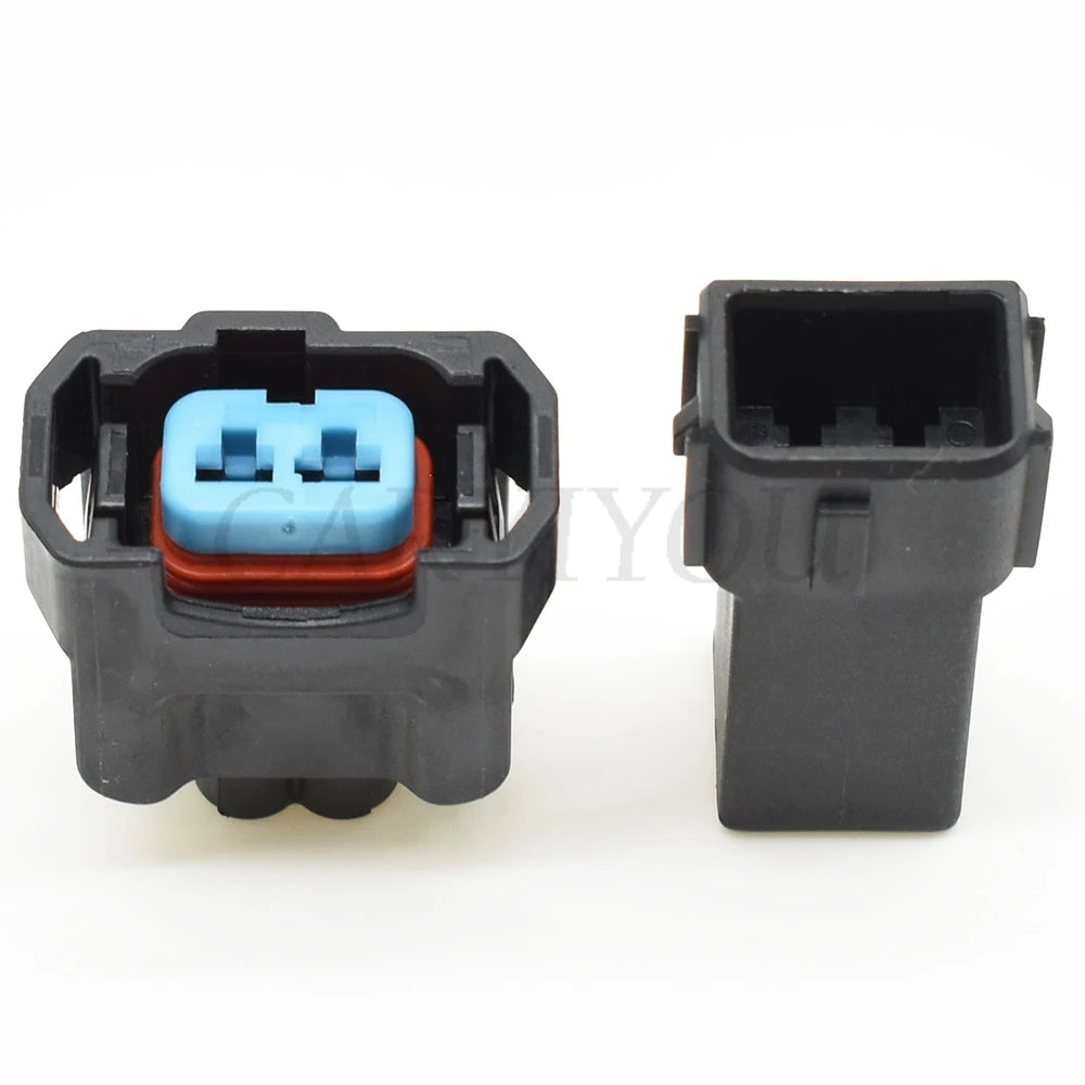 2 Pin Automotive Fuel Injector OBD2 Connector Male and Female Waterproof Wiring Plug Compatible with 6189-0533 for Honda