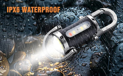 COB LED Keychain Light USB Rechargeable Waterproof Mini Flashlight