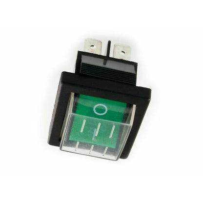 Rocker Switch 4 Pins DPST with Waterproof Cover Rated 16A 250VAC for Use in Industrial Machines and Electrical Appliances