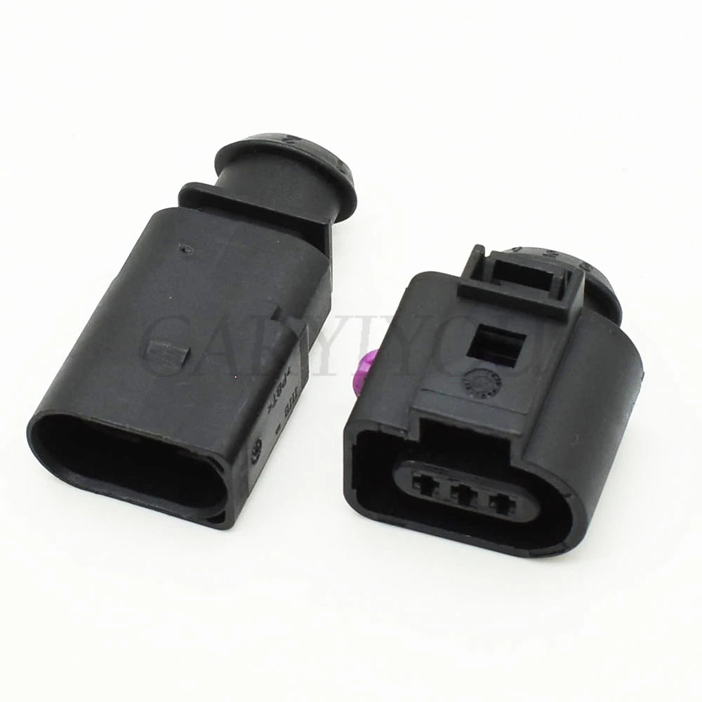 3-Pin Waterproof Electrical Wire Connector 1J0973703 Temp Sensor Socket Plug for AUDI A4 A6 AVK VW Automotive