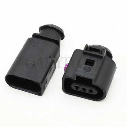 3-Pin Waterproof Electrical Wire Connector 1J0973703 Temp Sensor Socket Plug for AUDI A4 A6 AVK VW Automotive