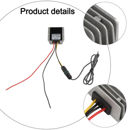74*74*32mm DC Boost Converter Dc Converter Rugged Weatherproof Design Waterproof Connectors For RVs And Campers