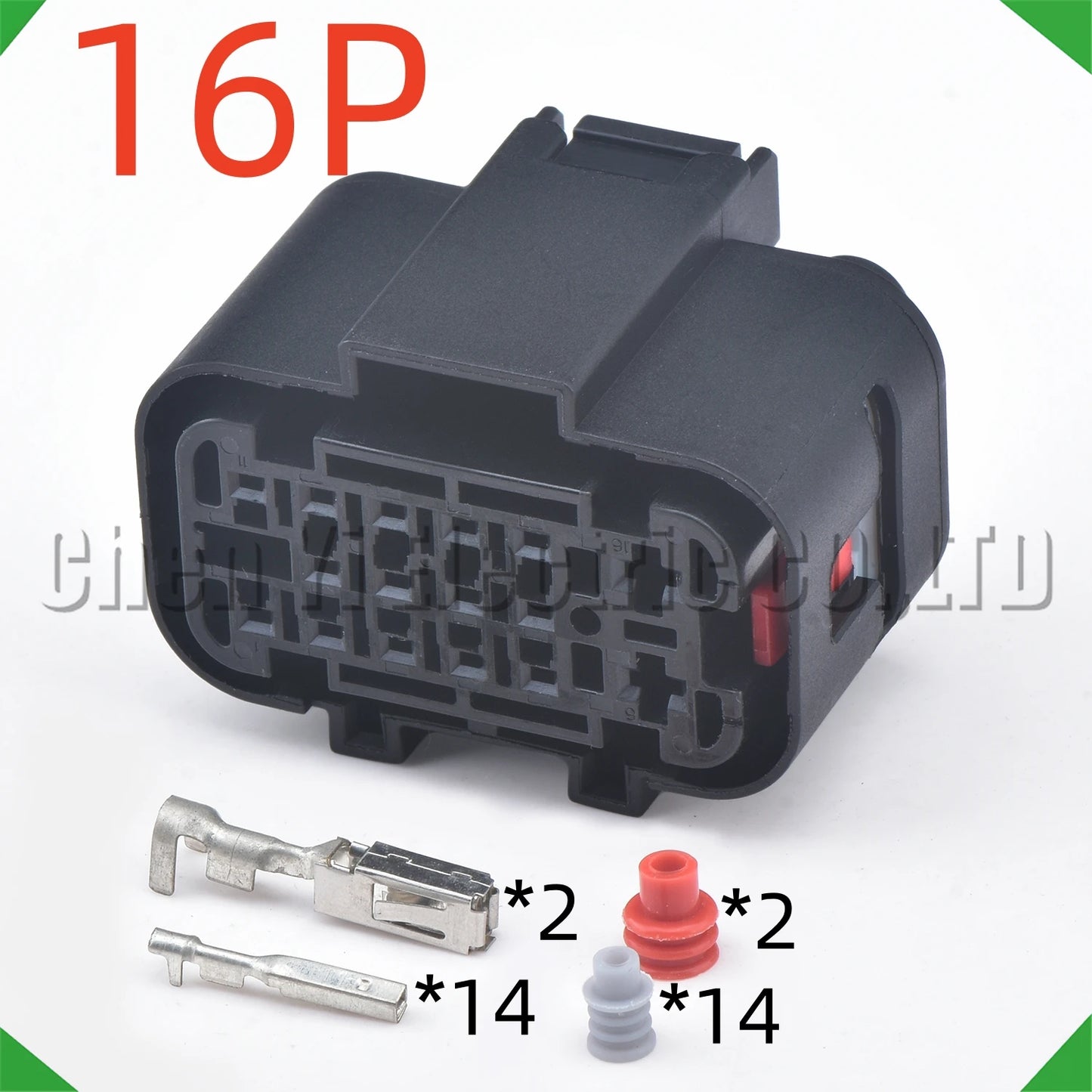 16 Pin Automotive Connector – Bumper Radar Sensor & Trailer Power Wire Harness Plug 2304884-1 / 2404880-1 / 2304887-1 / 2404884-1 / 521194A