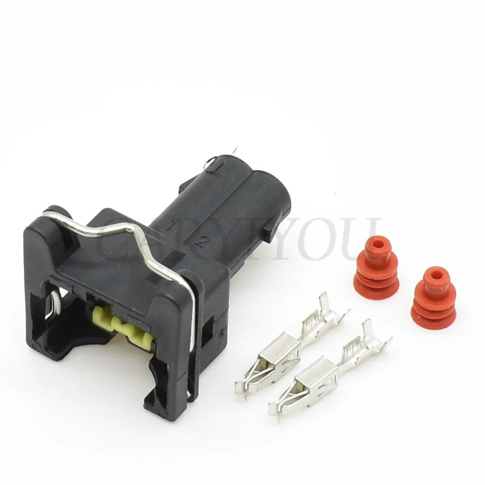2 Pin Automotive Oil Sensor Connector Female Plug Socket with Wire DJ7023CX-3.5-21