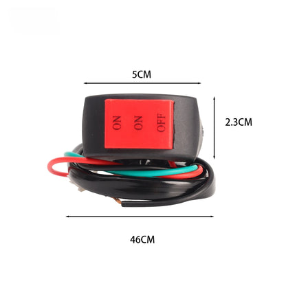 LED Headlight Switch – Far & Near Beam Motorcycle Handlebar Switch Button for Driving Light Control (2/1pcs)