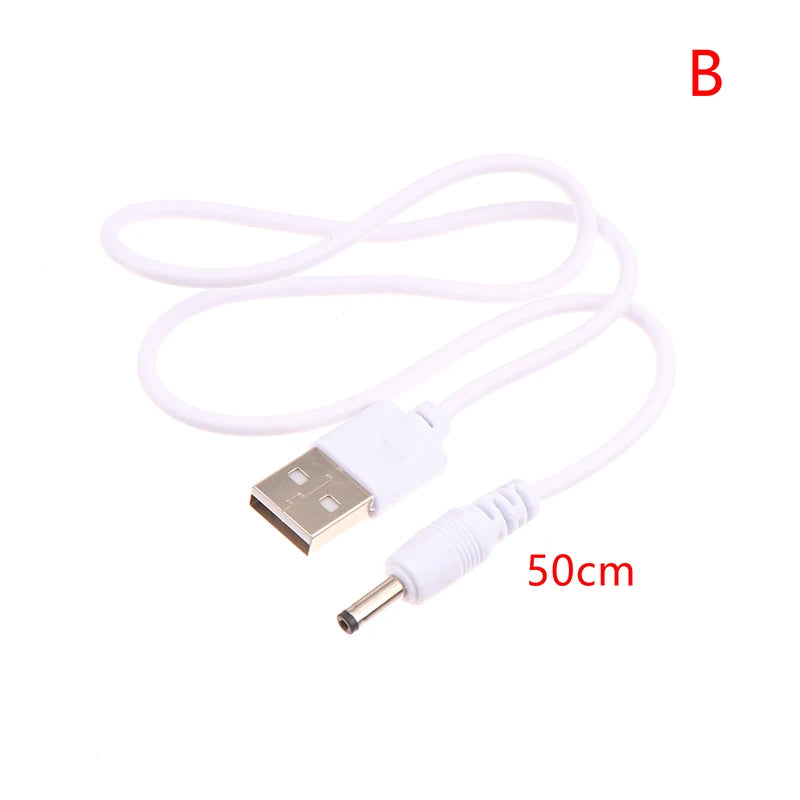 USB to DC 3.5mm Power Cable Jack Connector 5V Charger Universal for HUB Mini Fan Router MP3/MP4