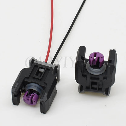 2 Pin Automotive Diesel Common Rail Injector Nozzle Plug Connector with Terminals Compatible with 13816706