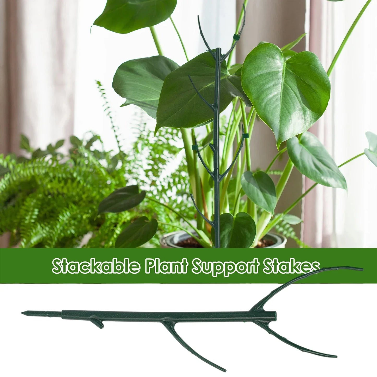 Plant Support Stake 30/3PCS Vine Climbing Fixing Rod for Potted Plants
