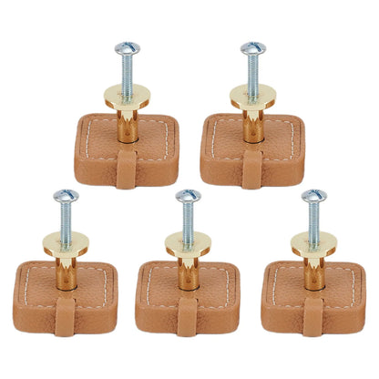 For Kitchen Cabinets Zinc Alloy Knobs Leather Drawer Pulls Stylish Furniture Pulls Sturdy Construction Stylish Furniture Accents