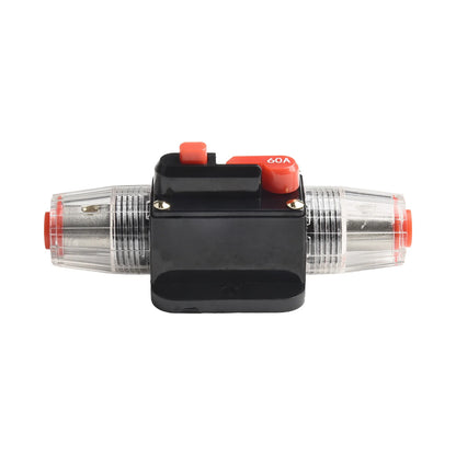 12V-24V DC Auto Inline Fuse Breaker Battery Safety Audio System Protection Overload Protection Device Temperature Resistance