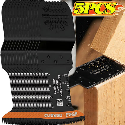 Carbide Oscillating Saw Blades — V-Shaped Quick Release 10mm 20mm 34mm 44mm 68mm for Metal, Wood, Nails, Plaster, Drywall, PVC
