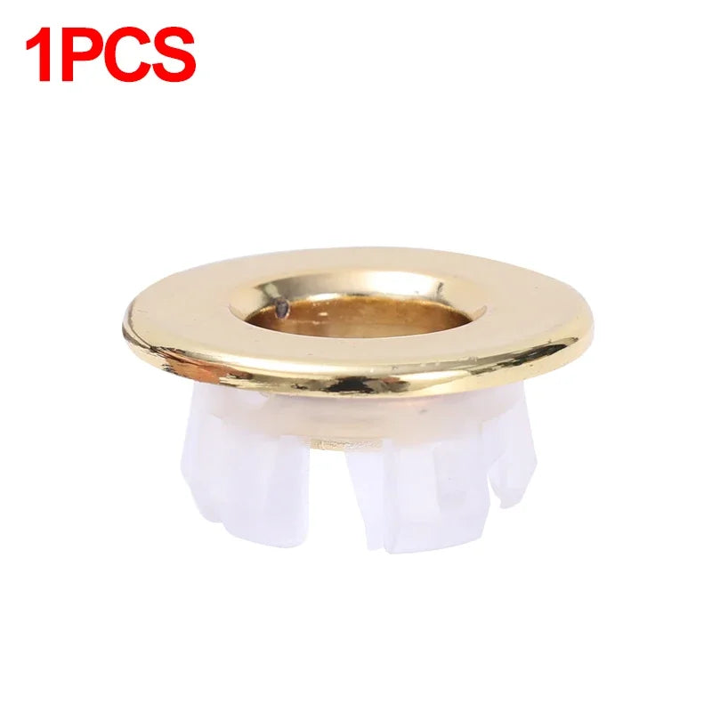 Sink Overflow Ring Cover Plug Bathroom Basin Drain Hole Cap 4/1PCS