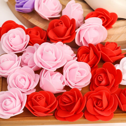 Artificial Rose Flower Heads Real Looking Foam Roses for DIY Wedding Baby Shower Centerpieces Party Home Decoration Wholesale