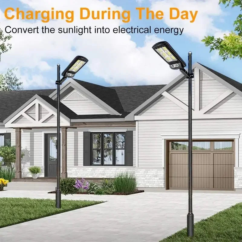 Outdoor LED Solar Light 72COB Motion Sensor Solor Wall Lamp with Remote Control 3 Modes for Garden Patio Yard Garage Lighting