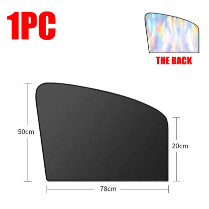 Magnetic Car Side Window Sun Shade Curtains Front/Rear Window Sun Protection Cover UV Blocking Car Privacy Curtain Accessories