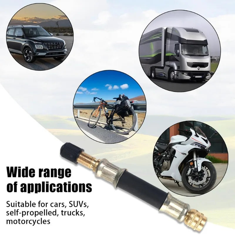 Flexible Rubber Tyre Valve Extension Tube 10/15/21cm for Cars & Trucks