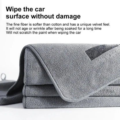 New High-end Microfiber Car Wash Towel Soft Drying Cloth Car Body Towels Double Layer Plush Thicken Water Absorption Car Rag