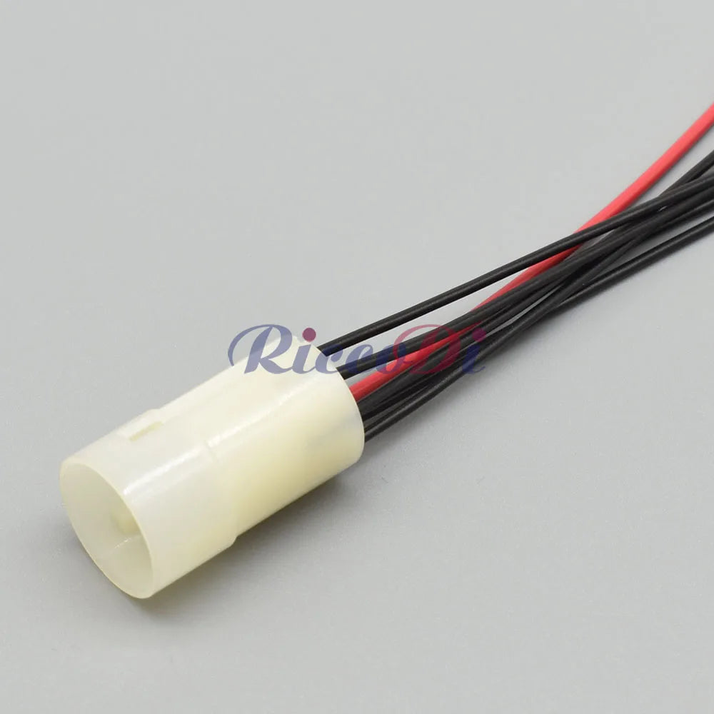 DJ3071-1.5/3.5-11 / DJ3071-1.5/3.5-21 White Automotive 7-Pin Composite Connector — Male Female with 15cm Pre-wired Harness