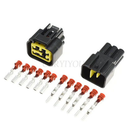 6-Pin Furukawa Waterproof Connector FW-C-6M-B / FW-C-6F-B — FW Series Sealed Automotive Wiring Plug