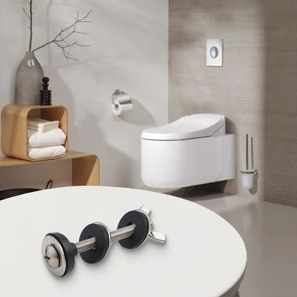 Bathroom Screws Bolts Stainless Steel Toilet Tank Bolt Reliable Support Split Washer 2pcs Bowl Bolt Kit Easy Installation