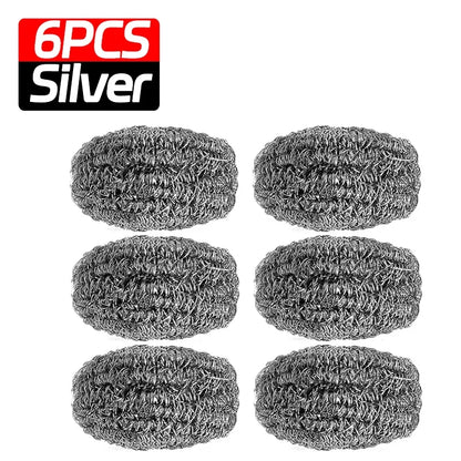Wholesale Stainless Steel Cleaning Ball Multipurpose Kitchen Pot Pan Rustproof Oil Removal Scrubber Heavy Duty Steel Wire Balls
