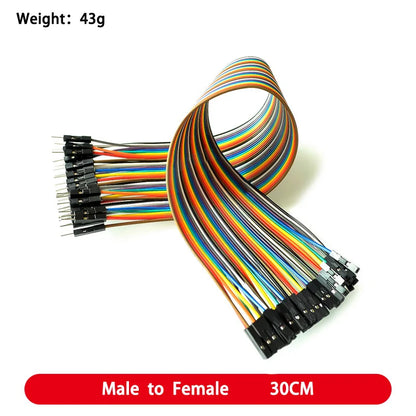 DuPont Jumper Wires Female to Female, Male to Female, and Male to Male
