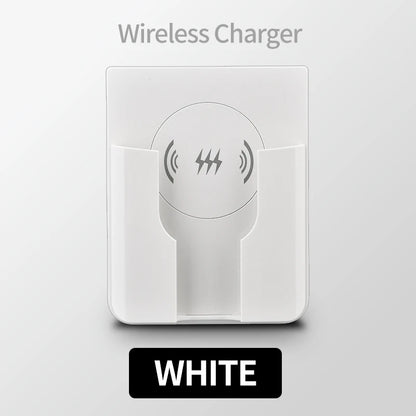 15W Wall Mount Wireless Charger Qi Universal Fast Charging Panel for iPhone Android Flush AC 110–220V In-Wall Phone Charger