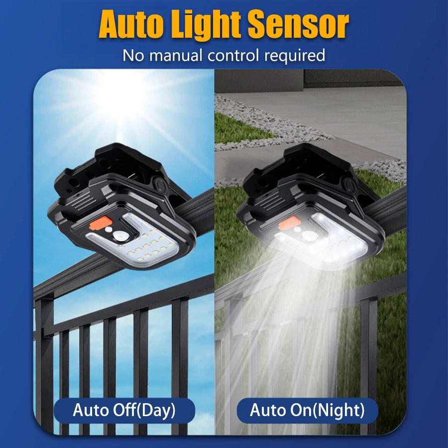 High Bright Solar Wall Light with Motion Sensing Outdoor LED Type-C Rechargeable Waterproof Lantern for Garden Balcony Staircase
