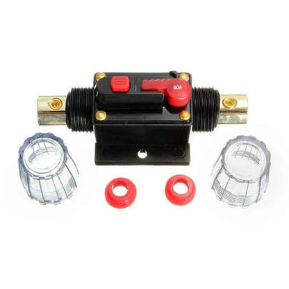 Efficient 12V 24V DC Car Audio Circuit Breaker Fuse Holder Includes Waterproof Features and Manual Reset for Optimal Protection