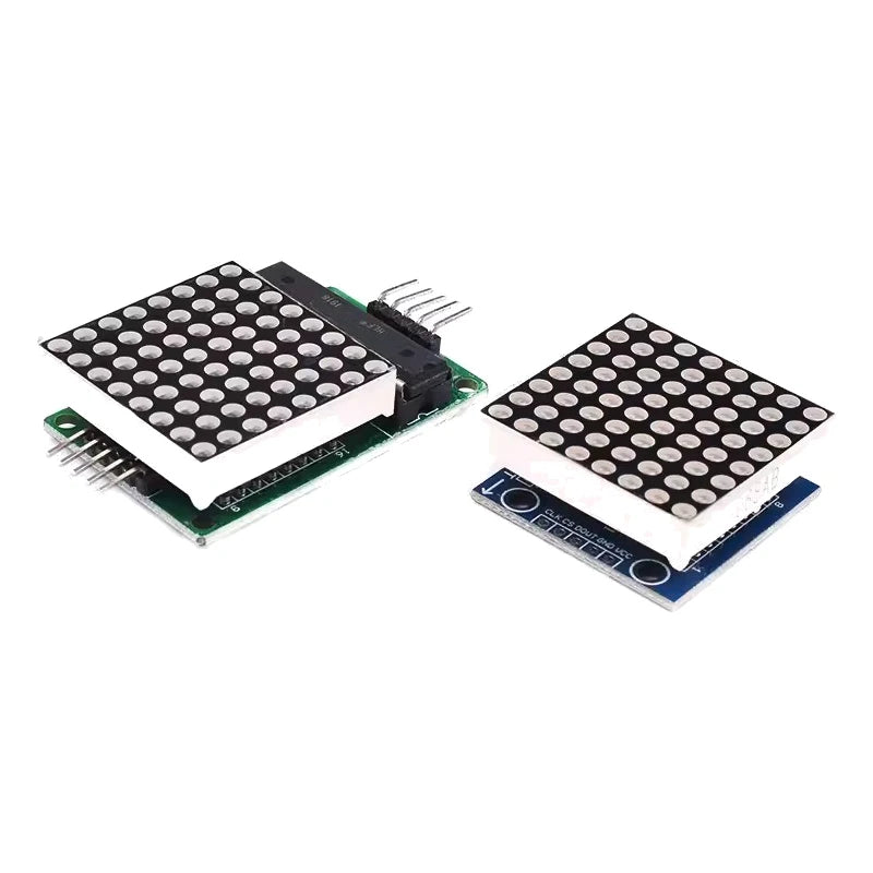 MAX7219 4-in-1 Dot Matrix Display Module with 5-Pin Interface for Arduino Microcontroller Projects