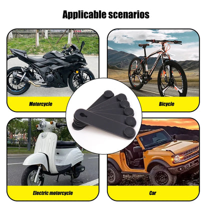 5/10/20Pcs Motorcycle Rubber Frame Securing Cable Wiring Harness Power Cord Tie Clutch Line Brake Ties Elastic Fix Accessories
