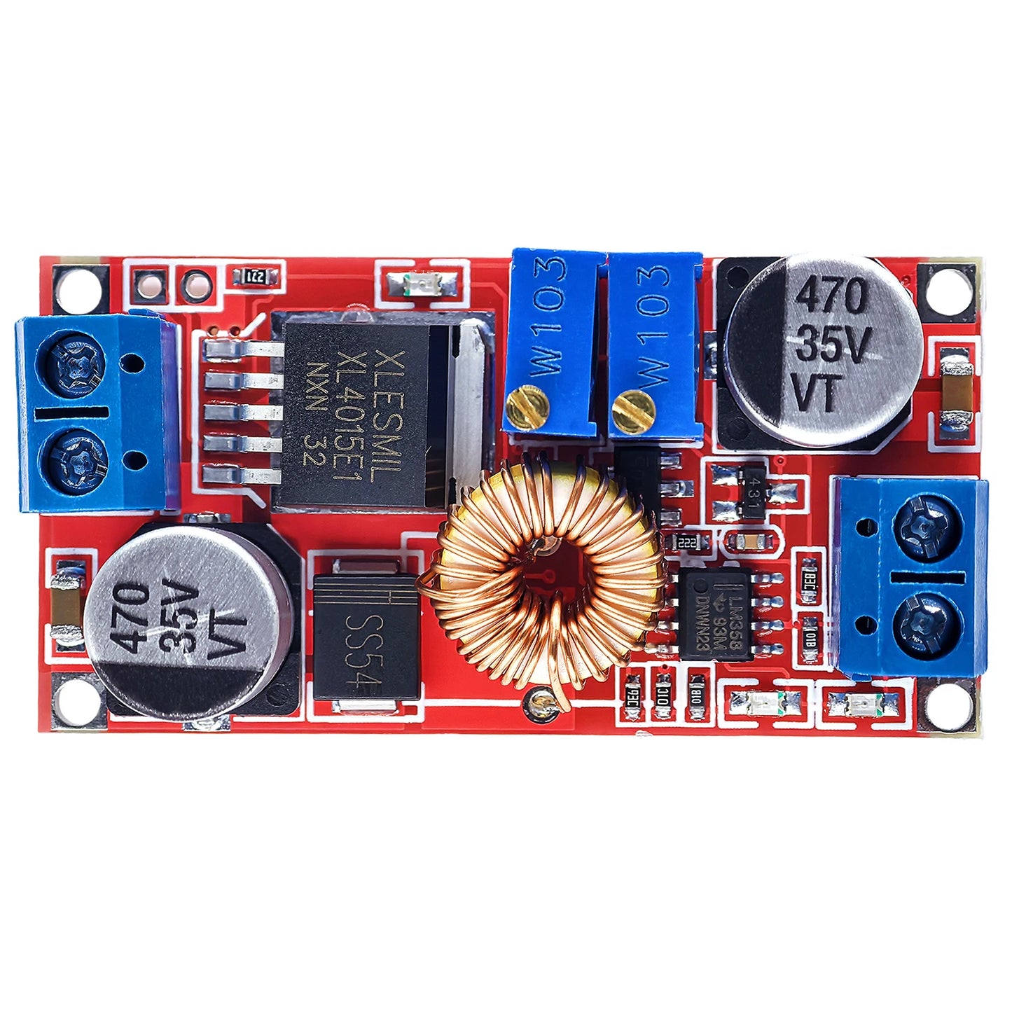 XL4015 5A DC-DC Step-Down Buck Converter Module | 5–32V to 0.8–30V | Adjustable CC/CV | LED & Li Battery Charging