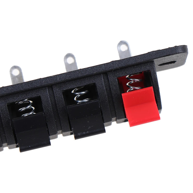 Spring Speaker Terminal Connector 4 Position Wiring Clip 2PCS